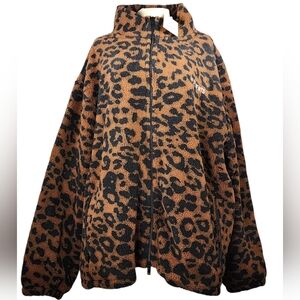 Vetements Brown and Black Teddy Jacket